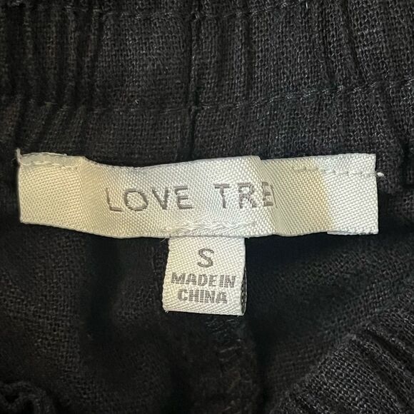 Love Tree Black Pull-On  Pants with Elastic Ankles Size Small - Picture 8 of 10